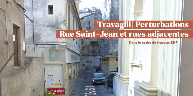 Travaux Rue Saint-Jean : perturbation de la circulation